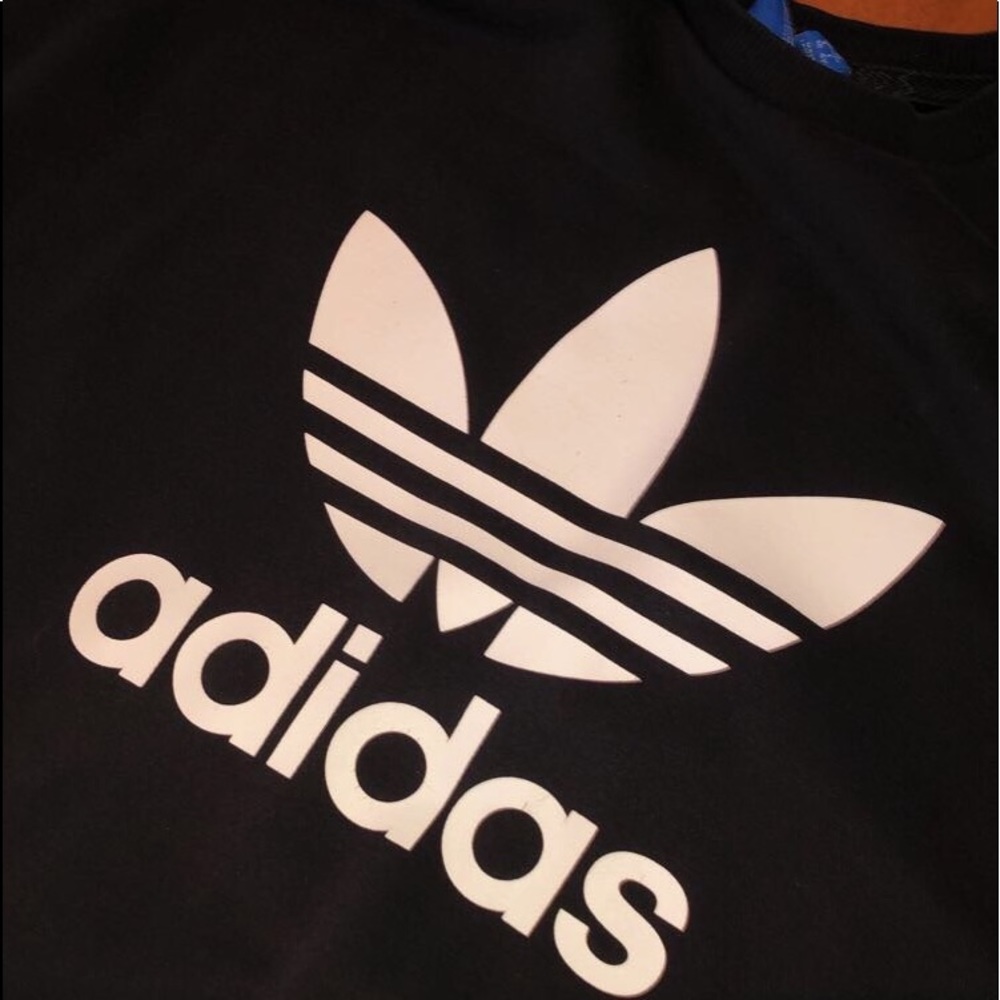 Adidas Trefoil Black Crewneck - Picture 2 of 5